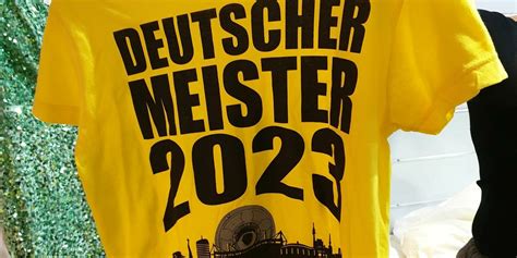 T Shirts Preisen BVB Als Deutschen Meister 2023 Ausverkauft