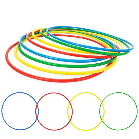 55cm 65cm 75cm Glitter Solid Plastic Hula Hoop Multicolour Fitness