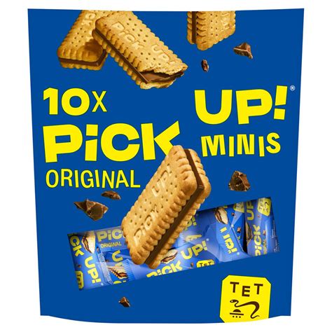 Bahlsen Pick Up Minis Milk Chocolate Biscuits Bars 10 Per Pack Zoom