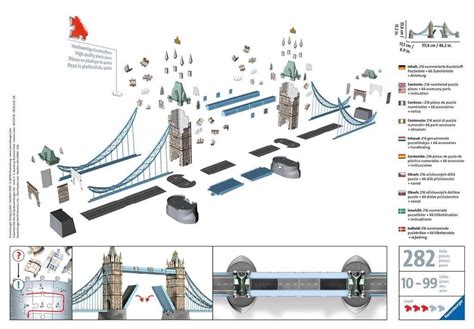 Puzzle Tower Bridge 3D Plastové Ravensburger PuzzleMania cz