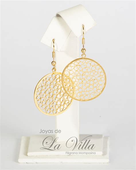 Aretes C Rculos Filigrana Momposina Oro Goldfield