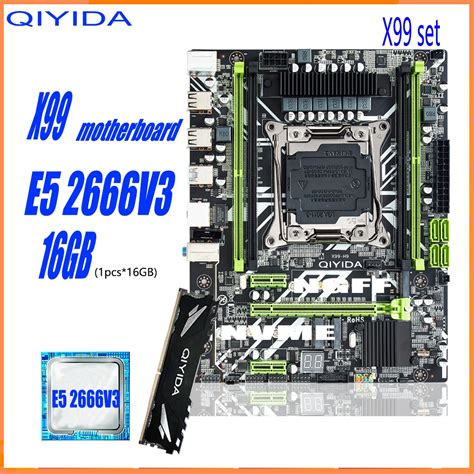 Qiyida Kit Combinado De Placa Base X Xeon E V Lga Cpu