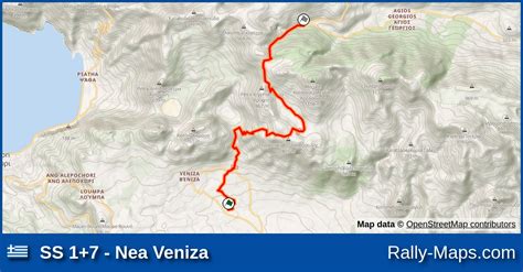 Ss 17 Nea Veniza Stage Map Rally Anoixis 1996 🌍 Rally