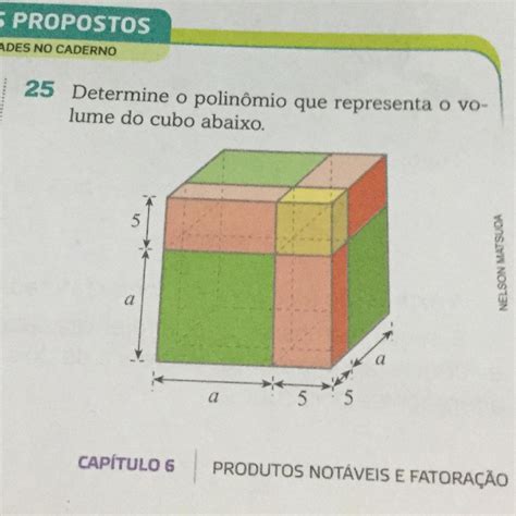 Determine O Polinômio Que Representa O Volume Do Cubo Abaixo EDUCA