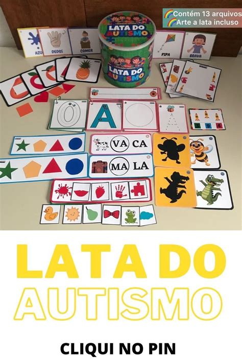 Lata do Autismo Contém 13 recursos diferentes Classificados por