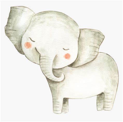 Watercolor Baby Elephant, HD Png Download , Transparent Png Image - PNGitem