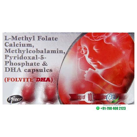 Folvite Dha Soft Gelatin Capsule At Box Folic Dha Capsule In