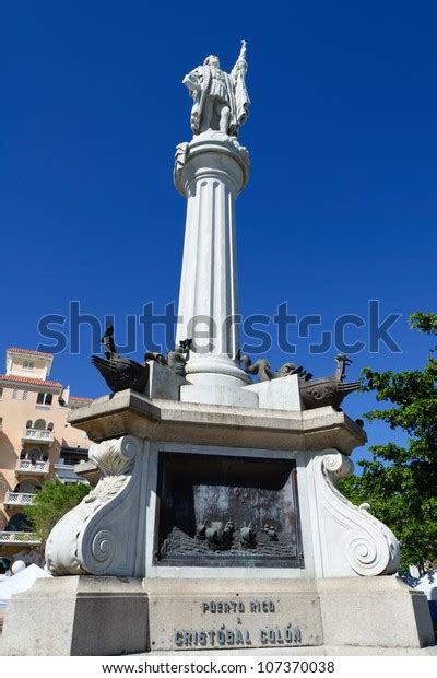 Statue Christopher Columbus San Juan Puerto Stock Photo (Edit Now ...