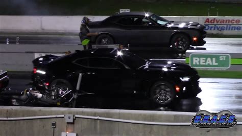 Challenger Hellcat Drags Camaro Zl And Bmw M Someone Is In For A Big