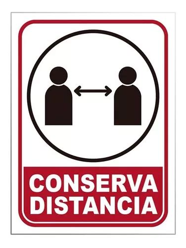 Señalamiento Conserva Distancia Paquete De 20 Pzas 23x31 Cm Meses