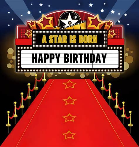 Hollywood Red Carpet Photo Backdrop Birthday Backdrop – ubackdrop