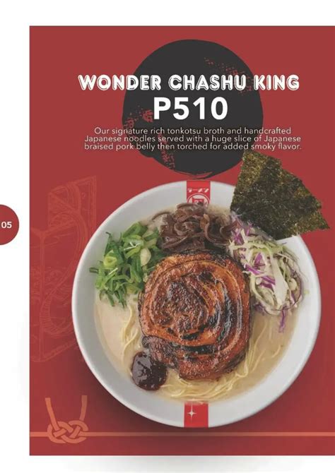 Ramen Nagi Menu Philippines 2024 — Philippine Menus