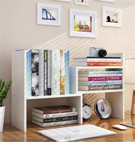 Amazon Expandable Wood Desktop Bookshelf Desktop Organizer Office