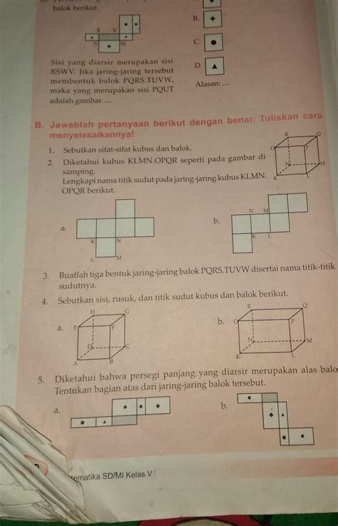 Sebutkan Sisi Rusuk Dan Titik Sudut Kubus Dan Balok Berikut Rizal