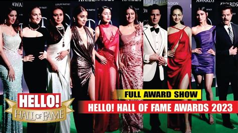 Hello Hall Of Fame Awards 2023 Full Show Hina Khan Kajol Devgn Rani