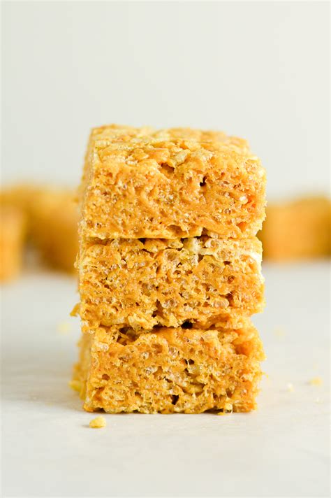 Peanut Butter Rice Krispies Squares | A Taste of Madness