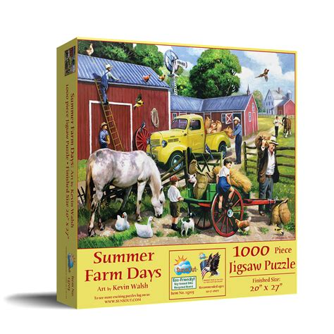 Summer Farm Days 1000 Pieces SunsOut Puzzle Warehouse