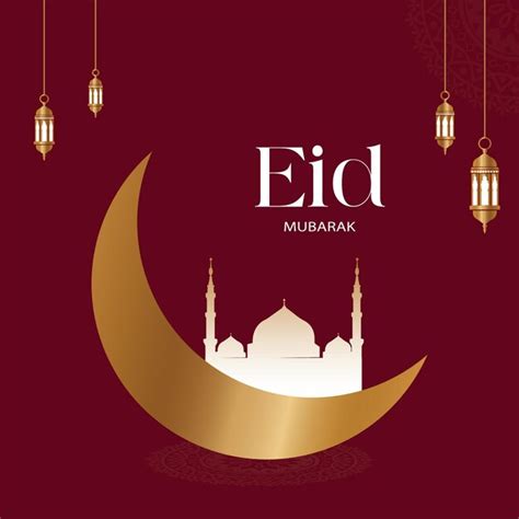 Premium Vector Eid Mubarak Islamic Festival Social Media Post