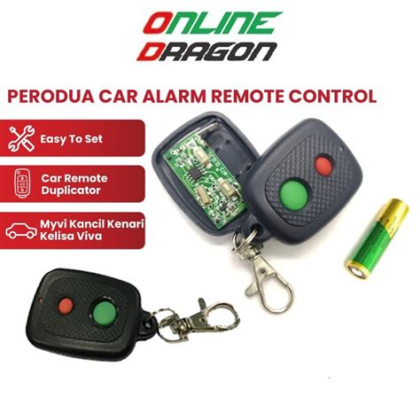 Diy Perodua Remote Switch Control Casing Alarm Cover Chip Battery