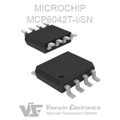 MCP6042T I SN MICROCHIP Universal Op Veswin Electronics