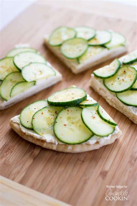 Cucumber Sandwiches Recipe Amandas Cookin