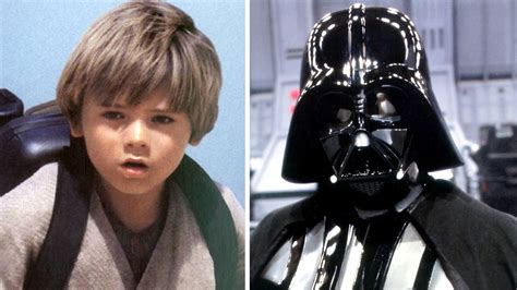 Young Anakin as Darth Vader