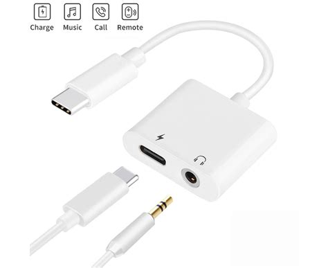 2 In 1 Usb Type C To Audio Charging Converter Adapter Type C To Aux 35mm Headphone Jack