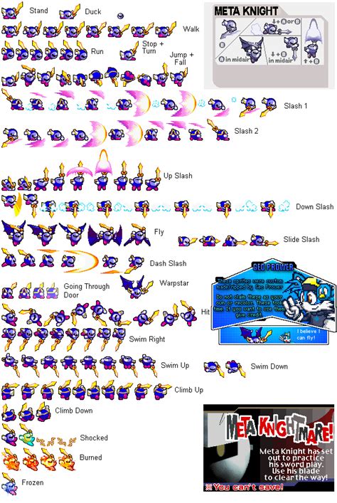 Another Meta Knight Transparent Sprite By Sonicjrthecoolest On Deviantart