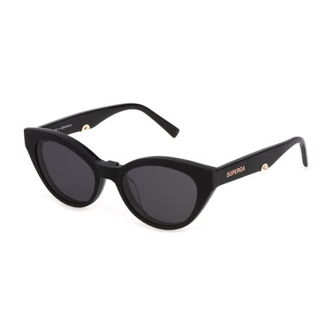 Sting Sst460 Superga Clip On 700p Glossy Black Eyeglasses Woman