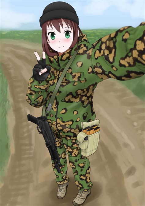 Safebooru 1girl Absurdres Ak 74 Ak 74m Ammunition Pouch Assault Rifle