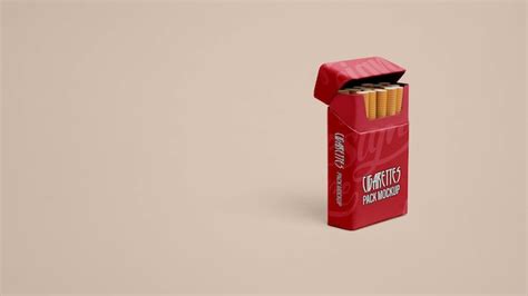 Premium Psd Cigarette Packaging Mockup Design