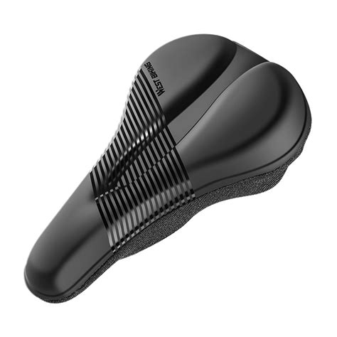 WEST BIKING -slip Bike Saddle Cover Soft Silicone Padded Seat Cover