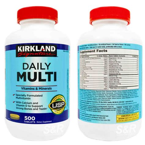 Costco Kirkland Signature Daily Multi Vitamins And Minerals 500 Tablets