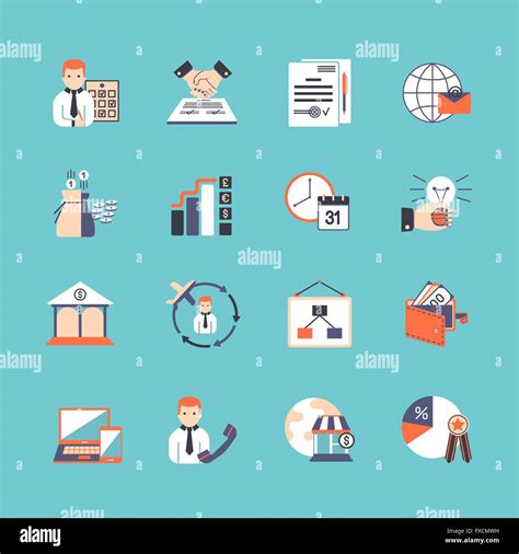 Business Icon Set Stock Vector Image And Art Alamy