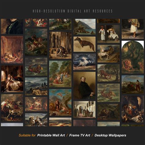 240 Eugène Delacroix Famous Paintings Collection High-resolution ...