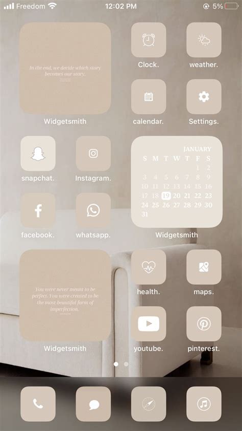 Nude Beige Ios App Icons Pack By Moodique Studio Etsy Artofit