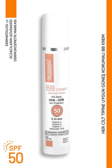 Dermoskin Bb Krem Spf Renkli G Ne Koruyucu Dermoskin Krem