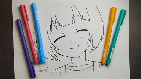 رسم انمي سهل تعلم رسم فتاة انمي بطريقة سهلة واحترافية Youtube