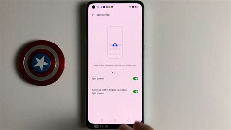 Swipe Up With Fingers To Enable Split Screen On Oppo Reno Z G