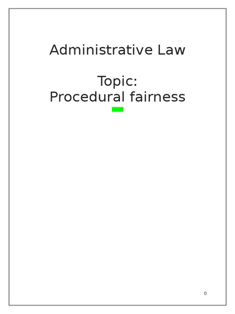 PDF Procedural Fairness Admin Law Project DOKUMEN TIPS