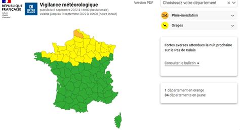 METROPOLYS Le Pas De Calais En Vigilance Orange Pluie Inondations