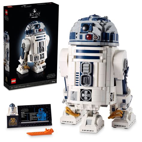 Lego Star Wars R2 D2 75308 Droid Building Set For Adults Collectible Display Model With Luke