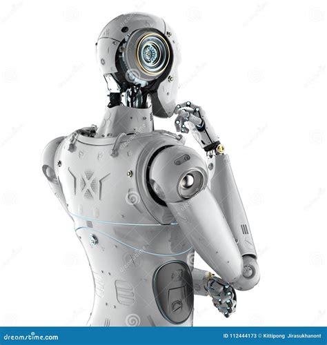 Humanoid Robot Thinking Royalty Free Stock Photo CartoonDealer