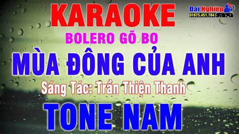 G Bo Bolero M A Ng C A Anh Karaoke Tone Nam Nh C S Ng Karaoke