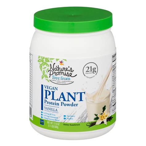 Save on Nature's Promise Vegan Plant Protein Powder Vanilla Order Online Delivery | Stop & Shop