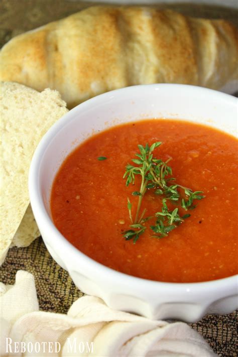 Roasted Red Bell Pepper And Tomato Soup