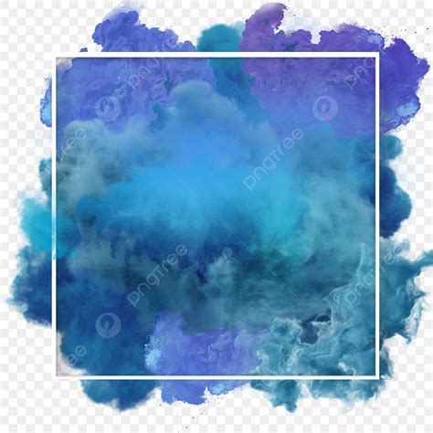 Smoke Abstract Frame Hd Transparent Blue Smoke Abstract Frame Art Free