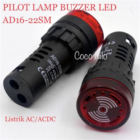 Jual Pilot Lamp Buzzer LED AD16 22SM AC 220V Kab Tangerang Coco