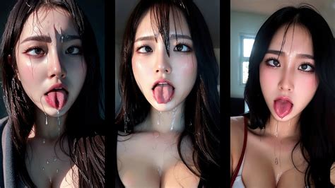 아헤가오 Ahegao realistic Part 2 AI art 4K LookBook 아이 아헤가오 현실적인