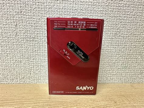 【傷や汚れあり】a500 Sanyo Jj F4 ラジオカセットプレーヤー ポータブルカセットプレーヤー ジャンクの落札情報詳細 ヤフオク